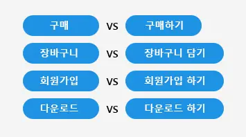 콜투액션 동사 사용